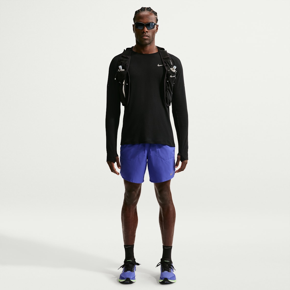 Nike Stride Dri-FIT 2-i-1 løpeshorts til herre (18 cm)