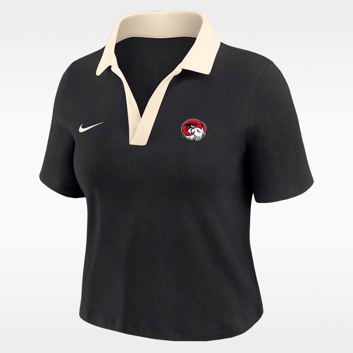 Nike College (Winston-Salem State University) Women's Short-Sleeve Polo Crop Top
