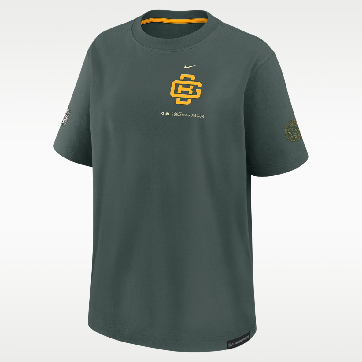 Green Bay Packers Rivalries Collection Essential Boyfriend Women's Nike NFL T-Shirt