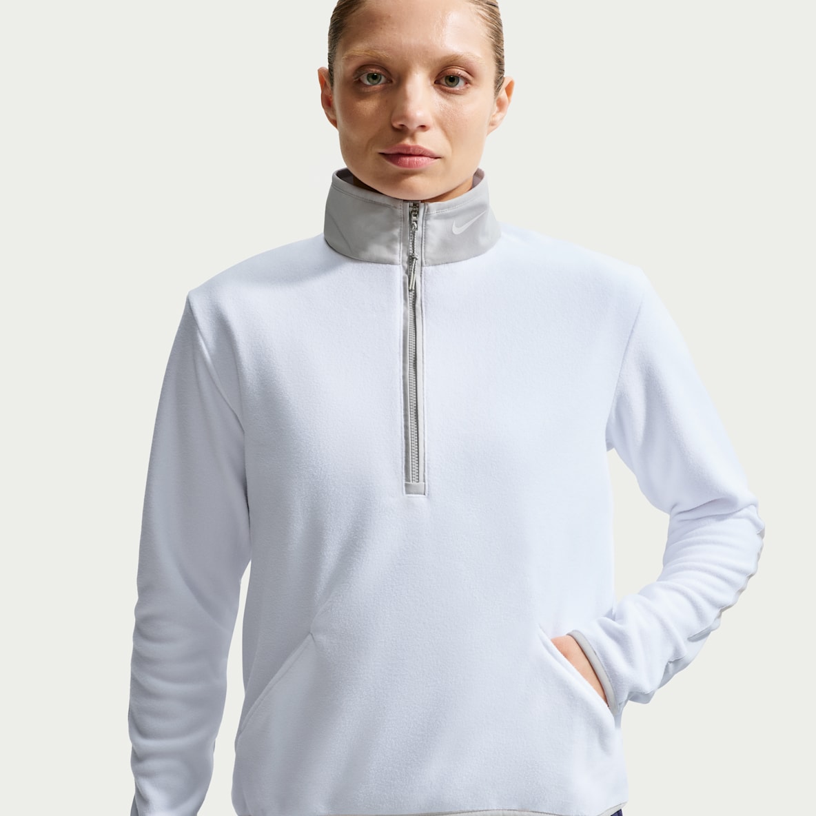 Nike Therma-FIT Victory Langarm-Golfoberteil mit Halbreißverschluss für Damen