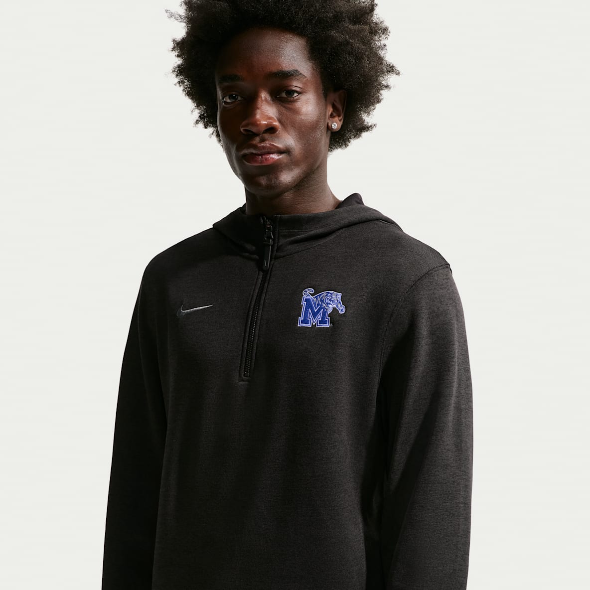 Memphis Tigers Nike NCAA Men's Basketball Coaches' Pullover Hoodie