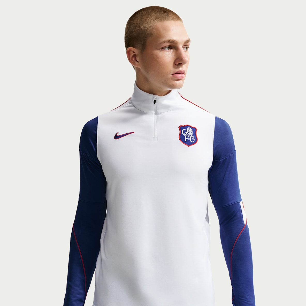 Chelsea FC Strike 3e tenue Haut d'entraînement de foot en maille Nike Dri-FIT pour homme