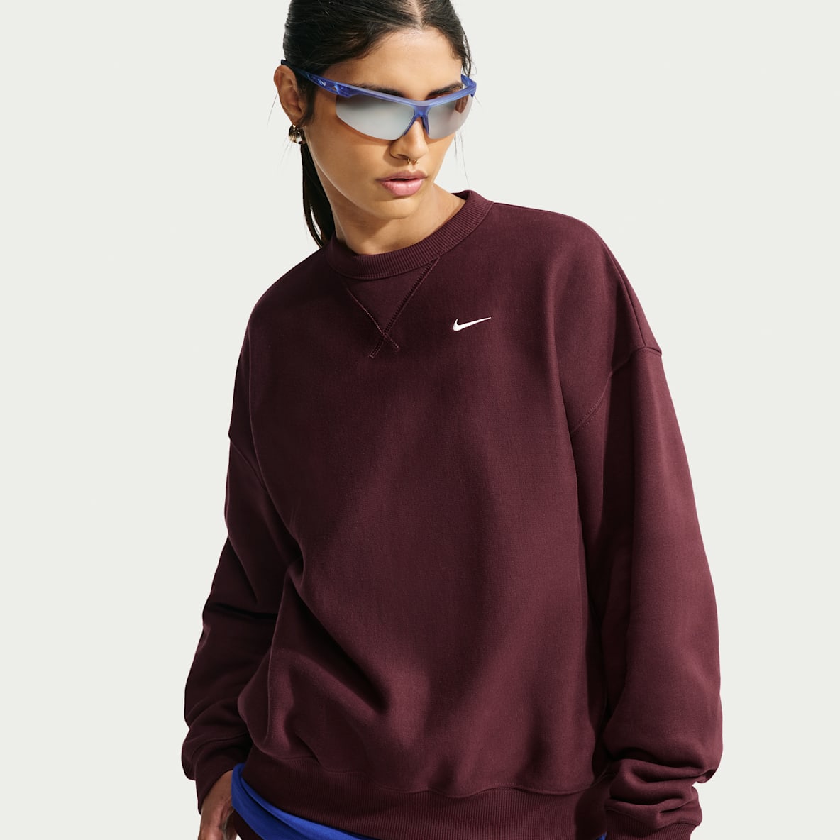 Nike Studio Fleece Heavyweight Oversized genser til dame