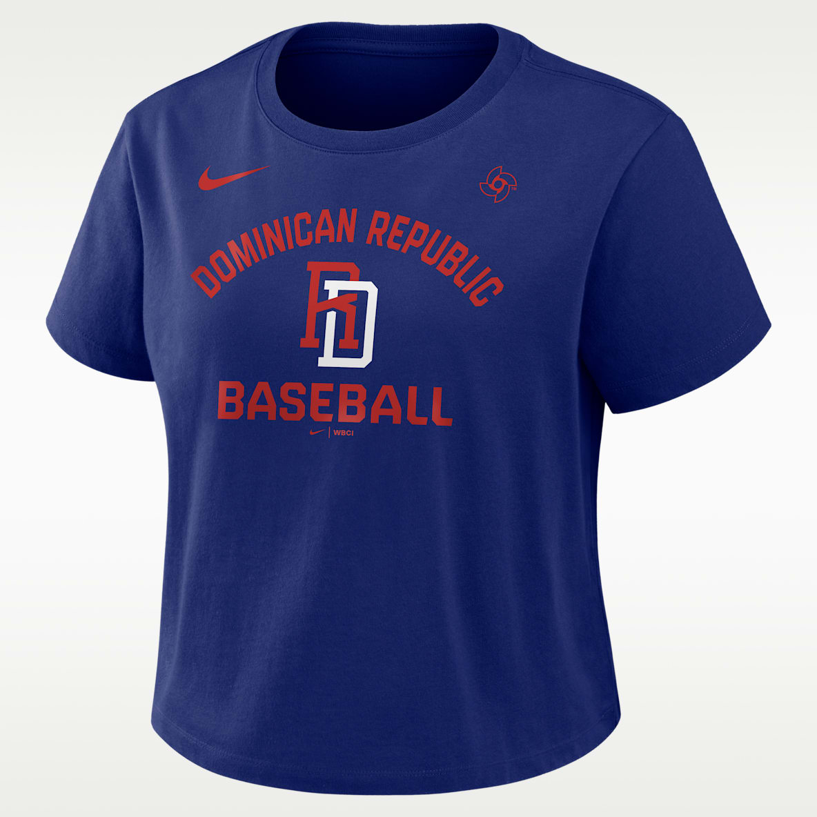 Dominican Republic National Baseball Team 2026 World Baseball Classic Mod Women's Nike Cropped T-Shirt