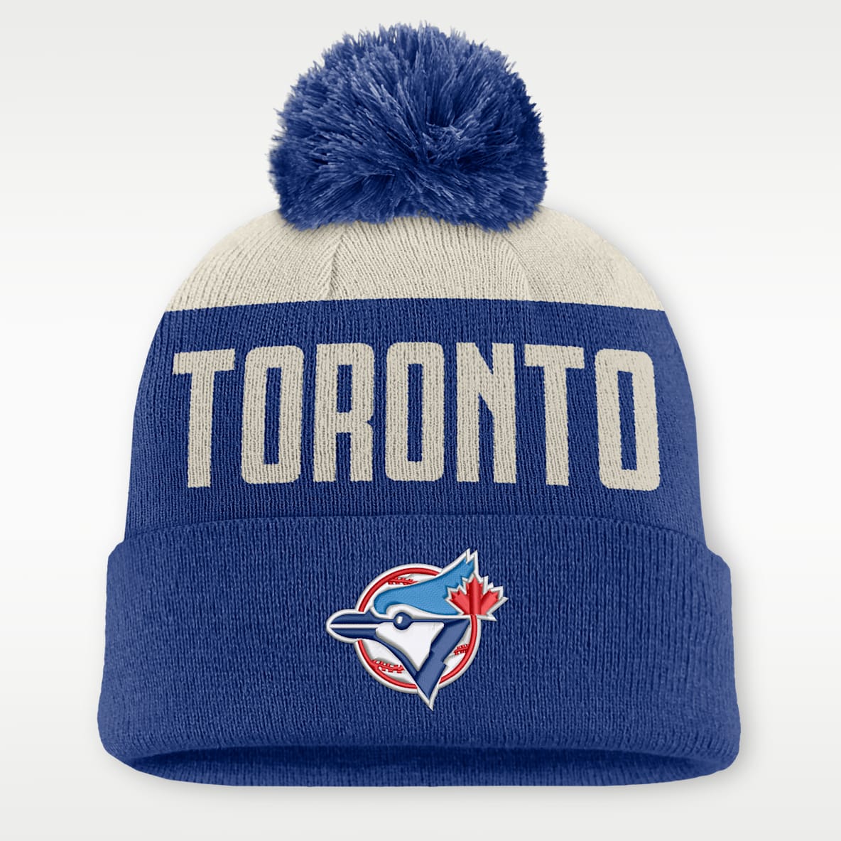 Toronto Blue Jays Cooperstown Peak Men's Nike MLB Cuffed Pom Beanie