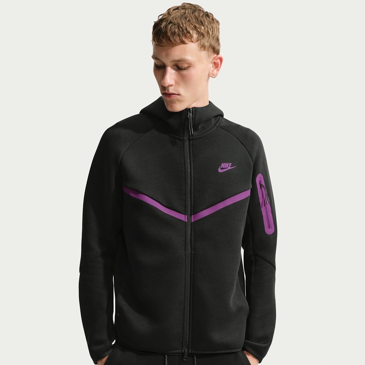 Nike Tech Chaqueta Windrunner de tejido Fleece con cremallera completa - Hombre