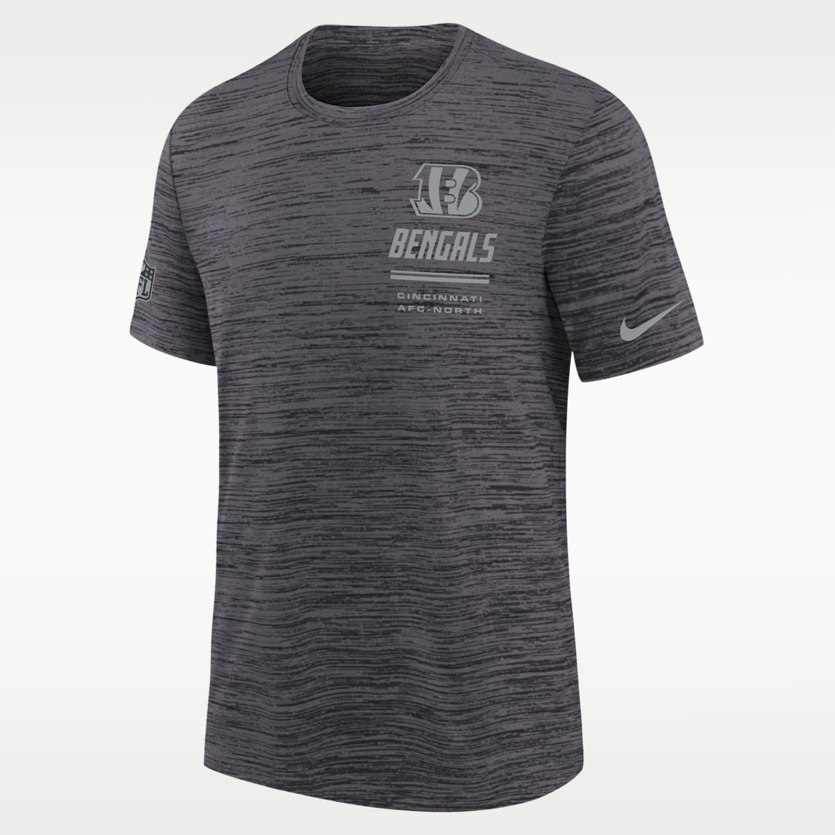 Cincinnati Bengals Sideline Team Issue Velocity Big Kids' Nike Dri-FIT NFL T-Shirt