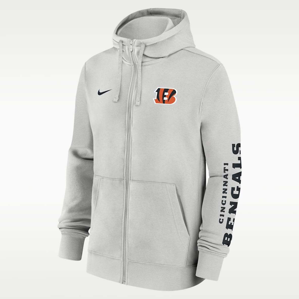 Cincinnati Bengals Club Men's Nike NFL Full-Zip Hoodie