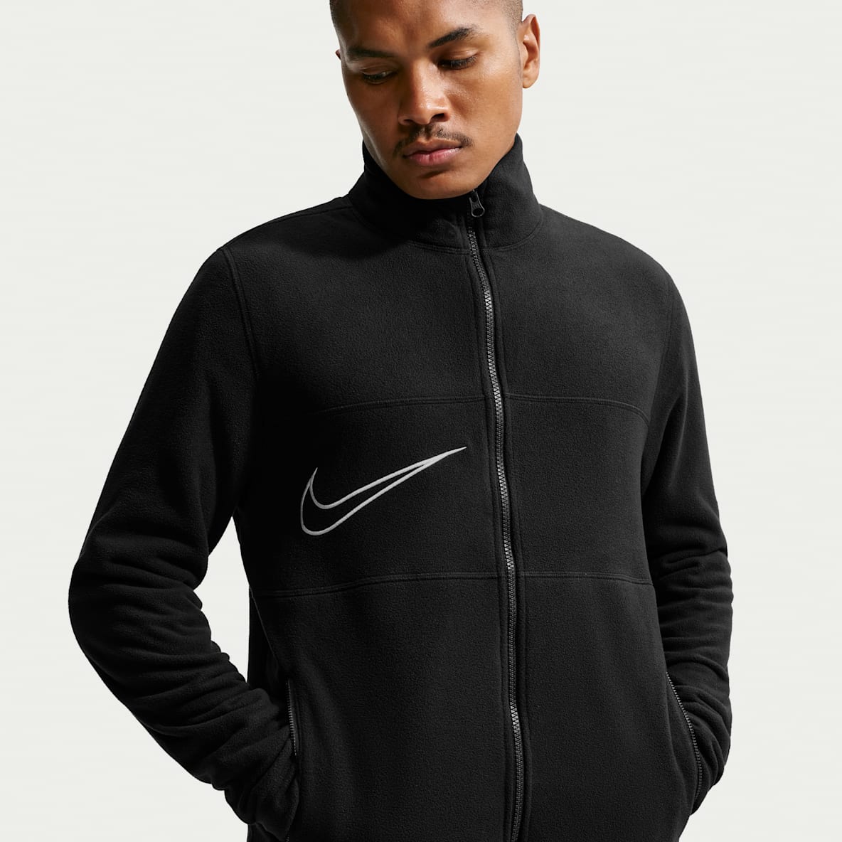 Nike Premier Chamarra de futbol Therma-FIT de cierre completo y tejido Fleece para hombre 