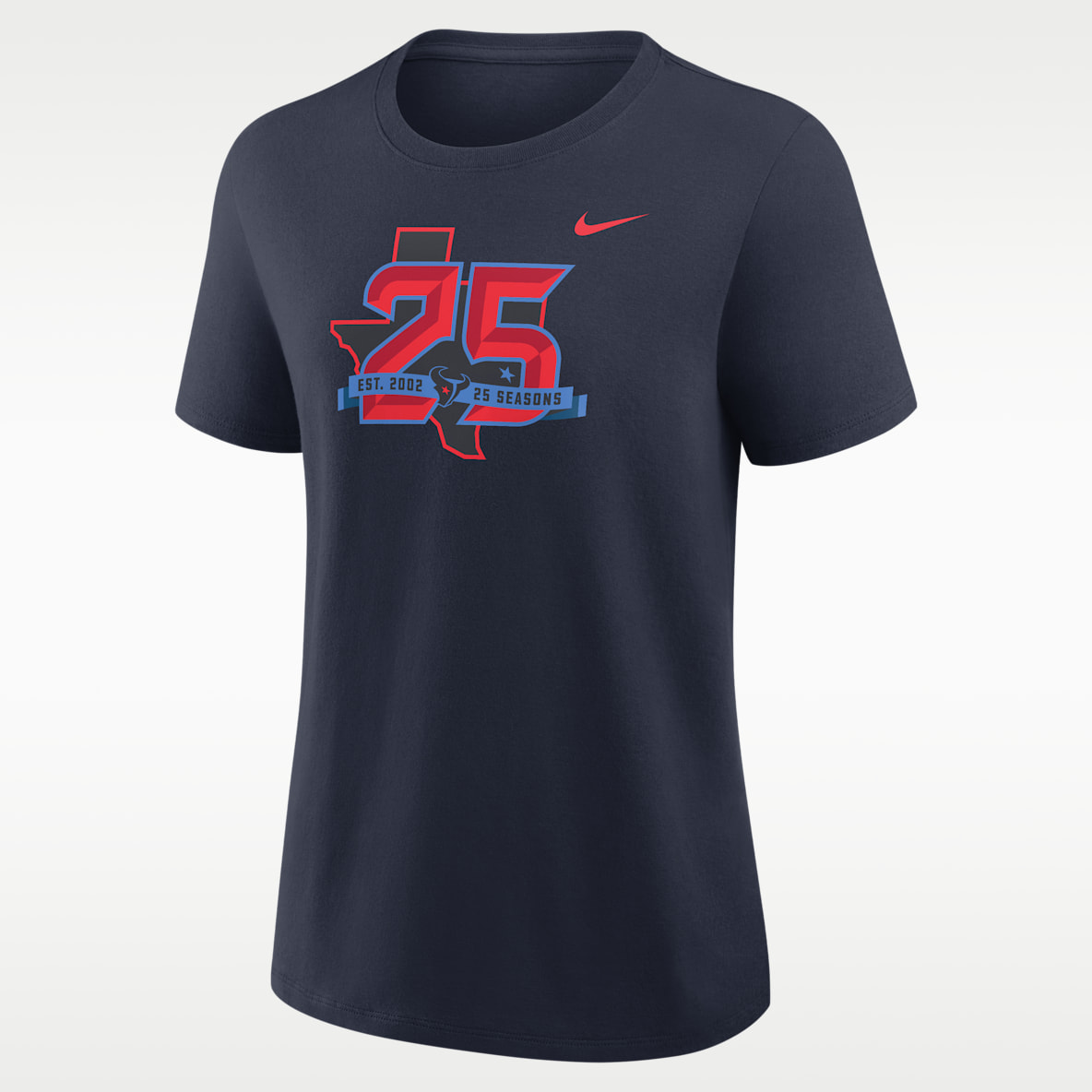 Houston Texans 25th Season Women's Nike NFL T-Shirt