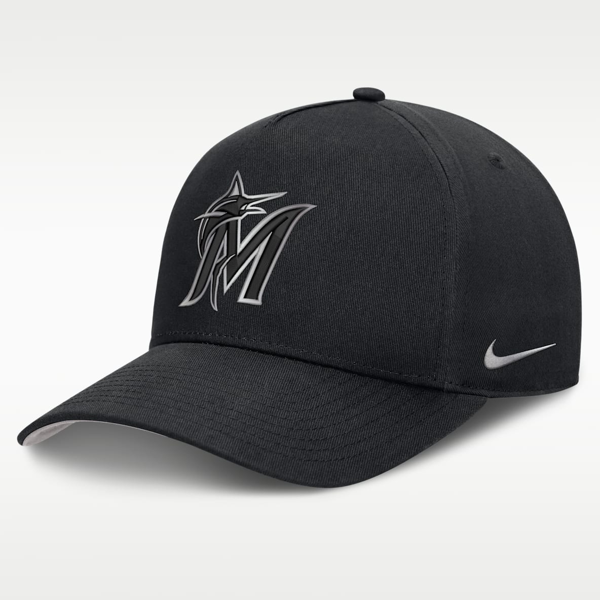 Miami Marlins Rise Men's Nike Dri-FIT MLB A-Frame Trucker Adjustable Hat