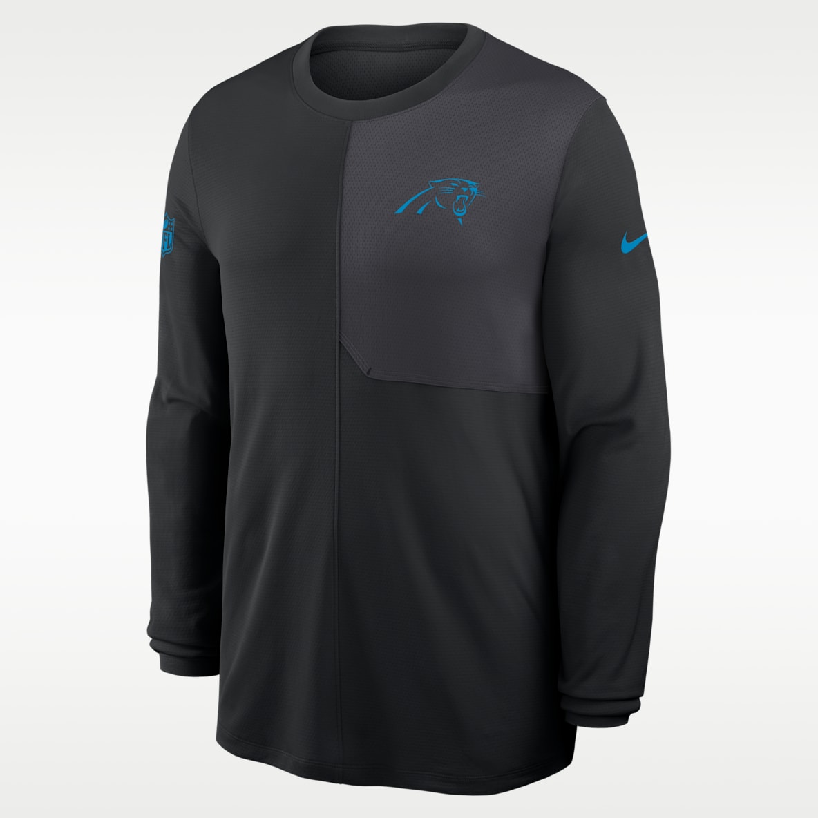 Carolina Panthers Sideline Coach Men's Nike Dri-FIT NFL Long-Sleeve Top