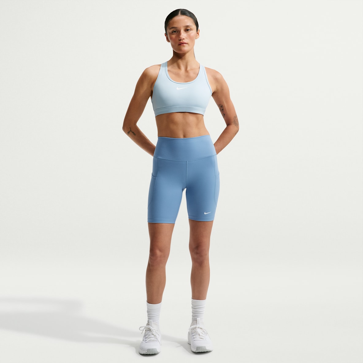 Nike One Women's High-Waisted 8" Biker Shorts with Pockets