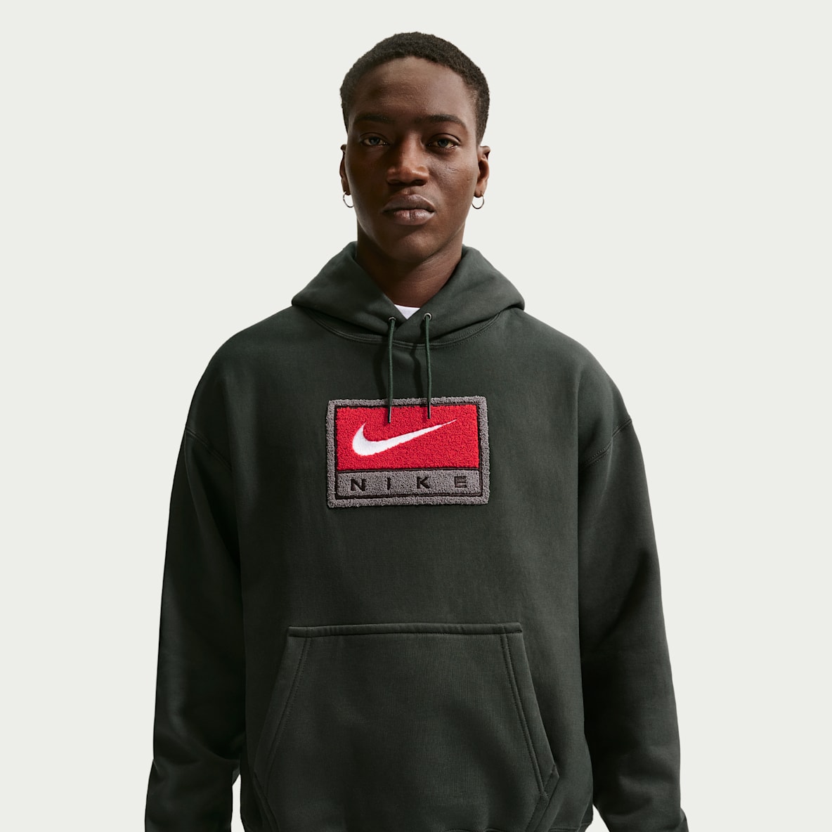 Nike Solo Swoosh Sudadera con gorro sin cierre de tejido Fleece para hombre