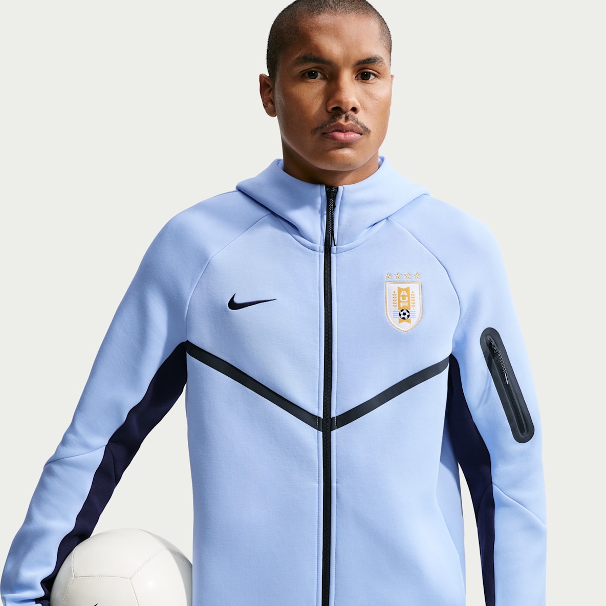 Uruguay Tech Fleece Windrunner Men's Nike Soccer Full-Zip Hoodie