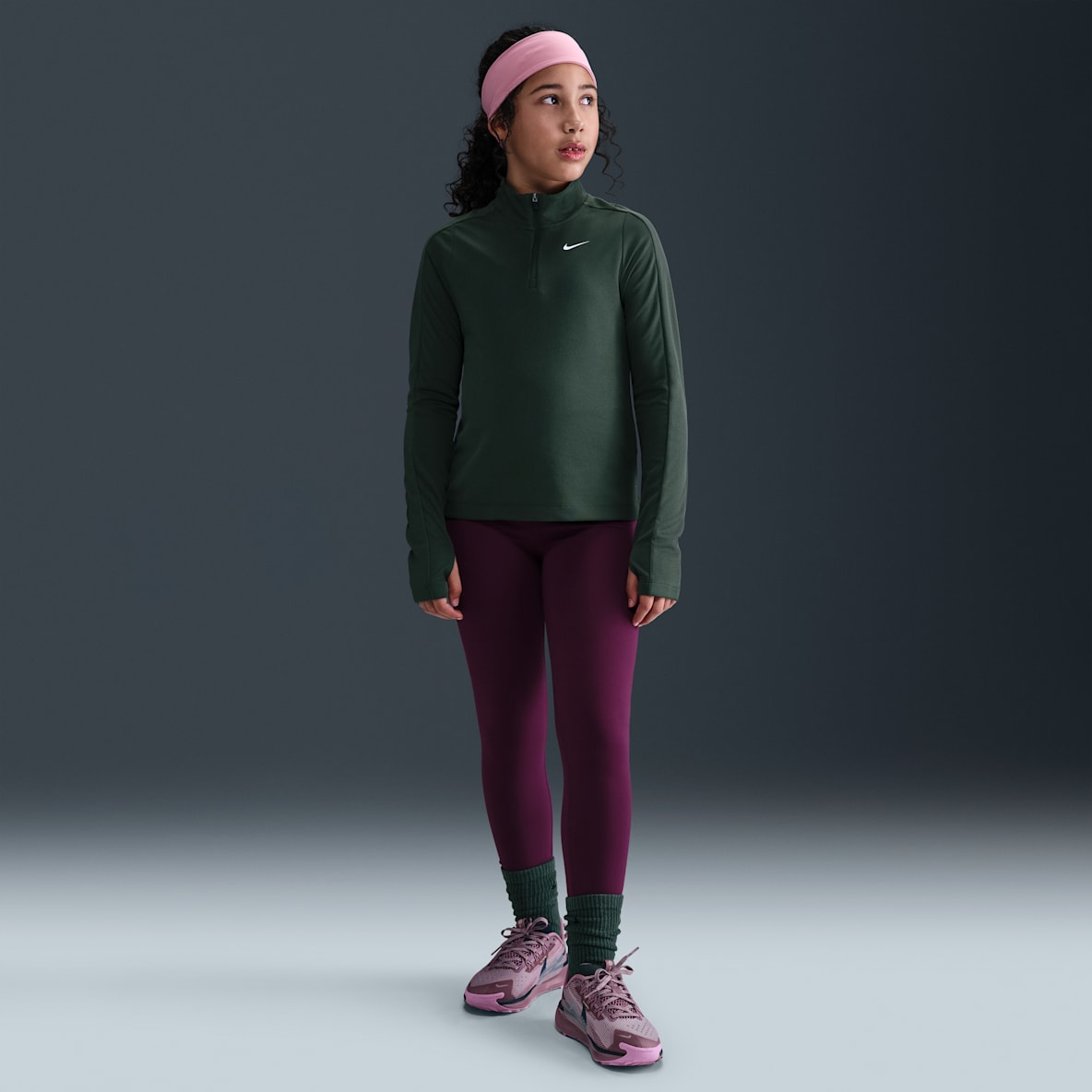 Nike One Big Kids' (Girls') Dri-FIT High-Waisted Leggings