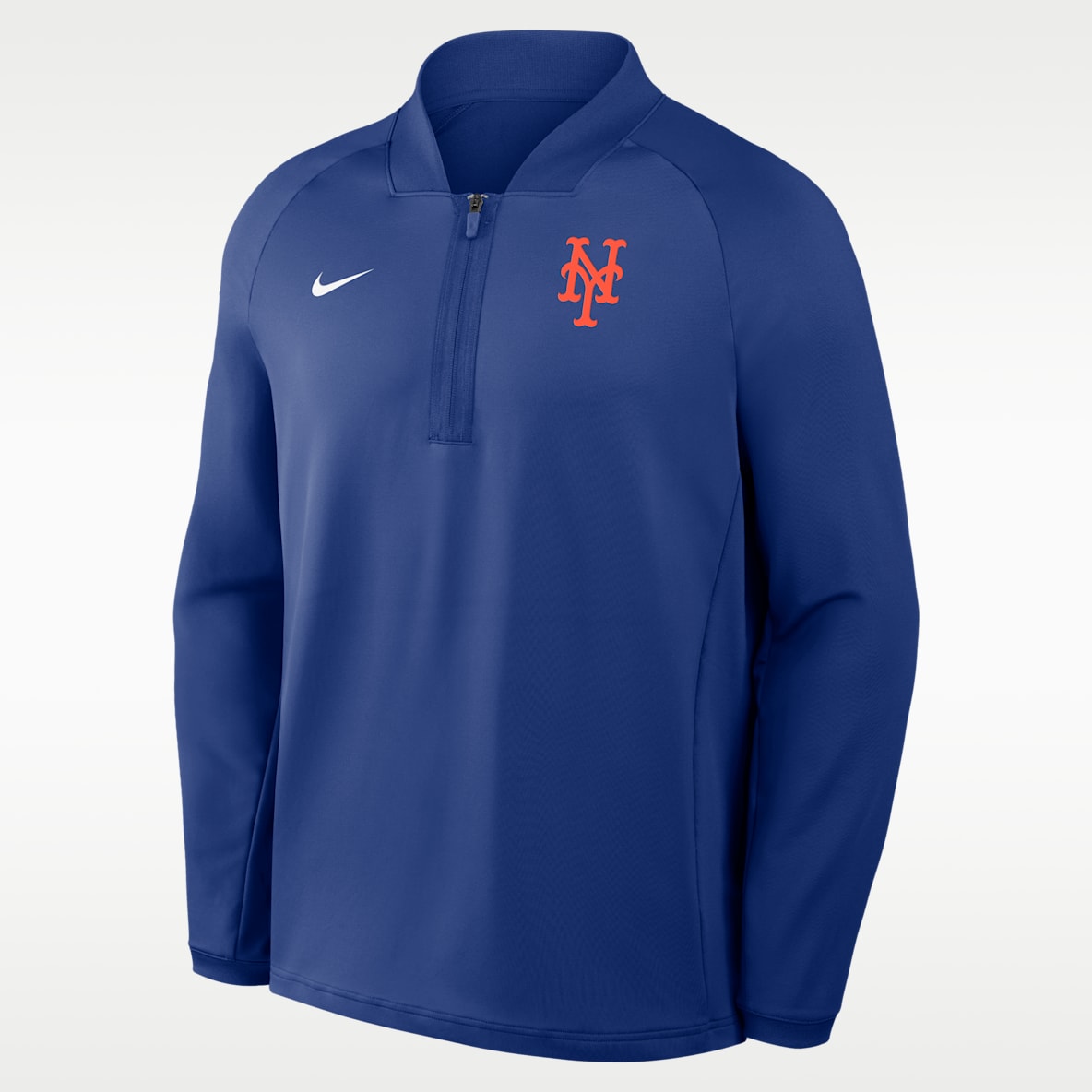 New York Mets Authentic Collection Men's Nike Dri-FIT MLB 1/2-Zip Long-Sleeve Top