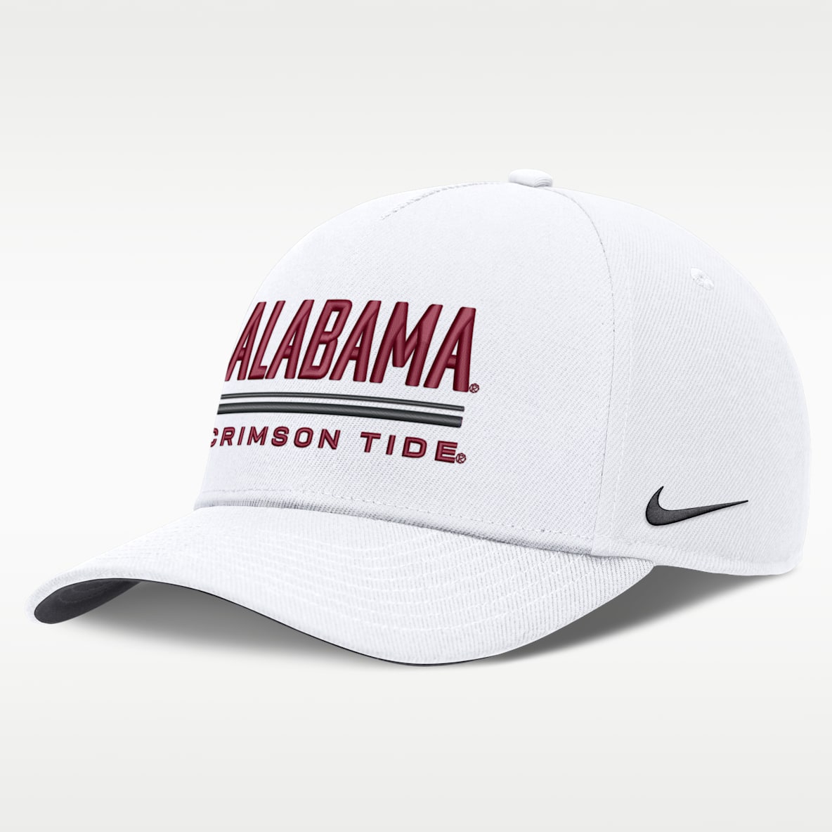 Alabama Sideline Practice Rise Gorra universitaria Nike Dri-FIT ajustable para hombre