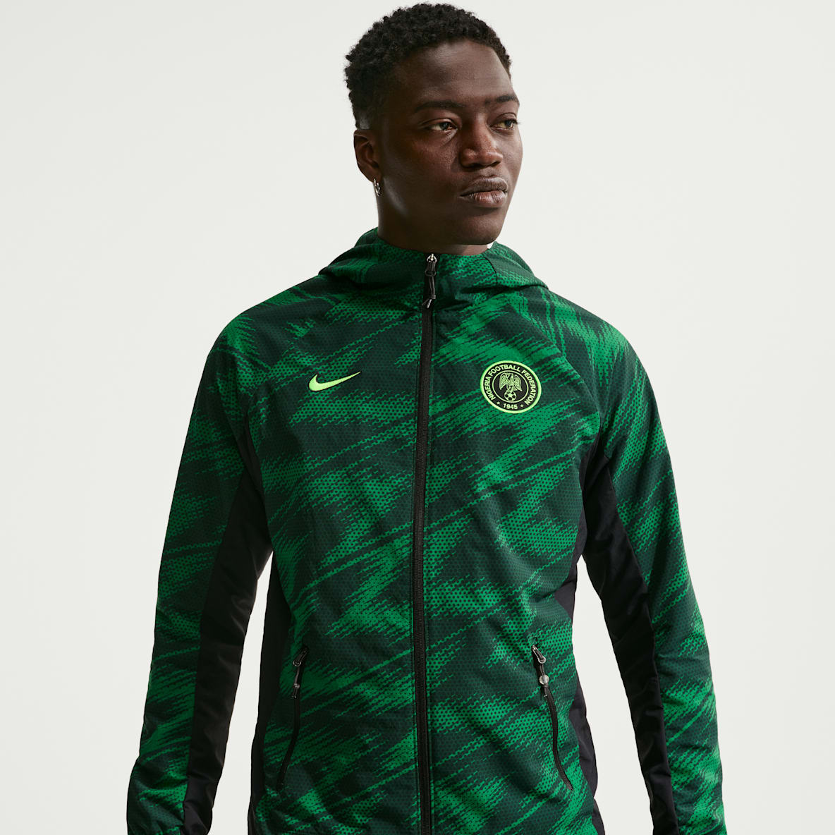 Nigeria AWF Veste tissée Nike Football pour homme