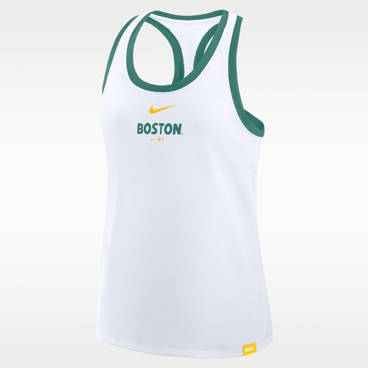 Boston Red Sox, Script City Connect Camiseta de tirantes Nike de la MLB con espalda deportiva para mujer