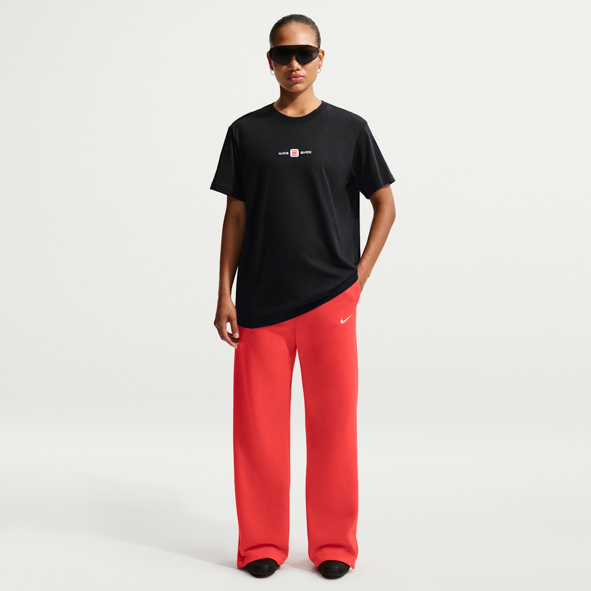 Nike Sportswear Phoenix Fleece Pants de tiro alto de pierna amplia para mujer