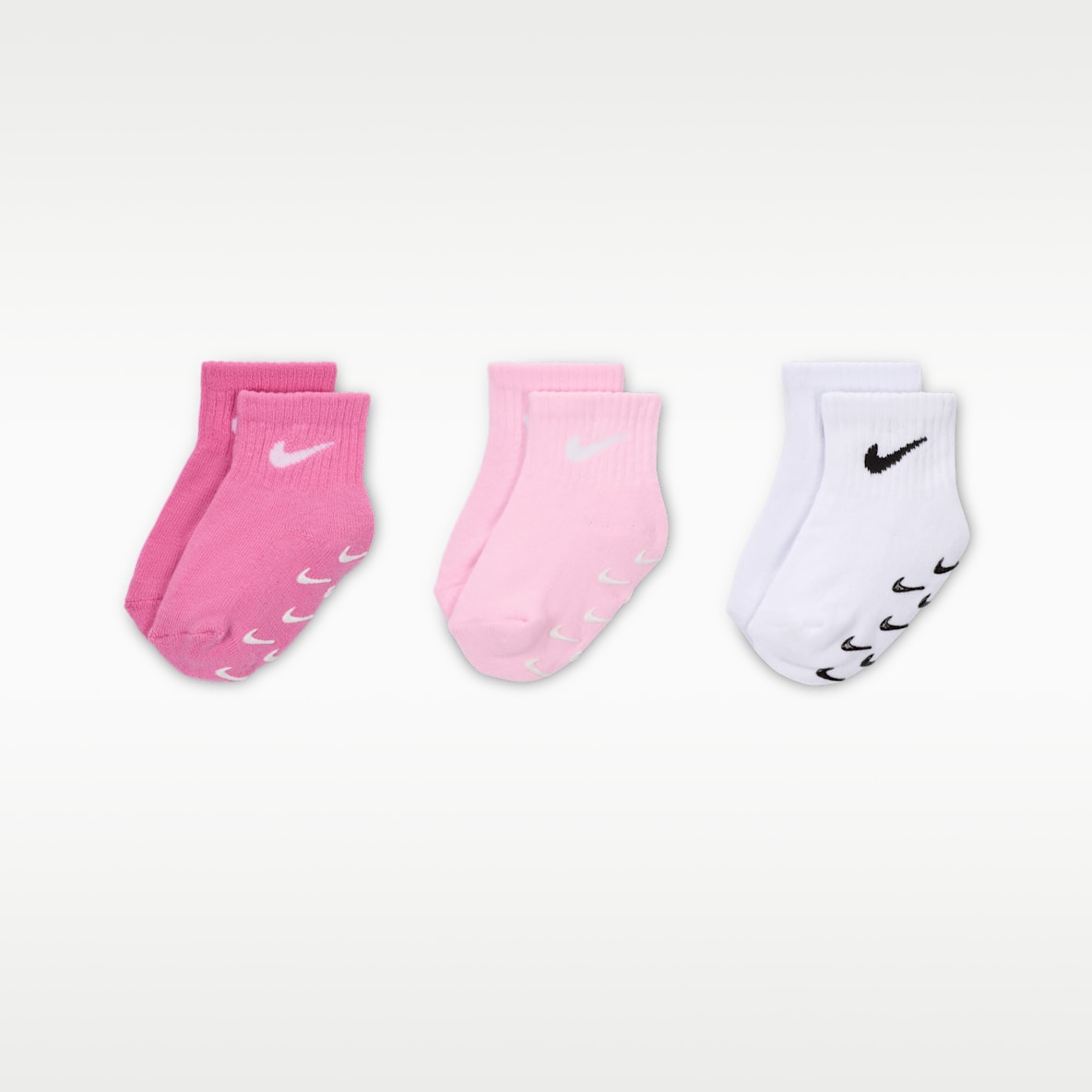 Nike Baby/Toddler Gripper Ankle Socks (3 Pairs)