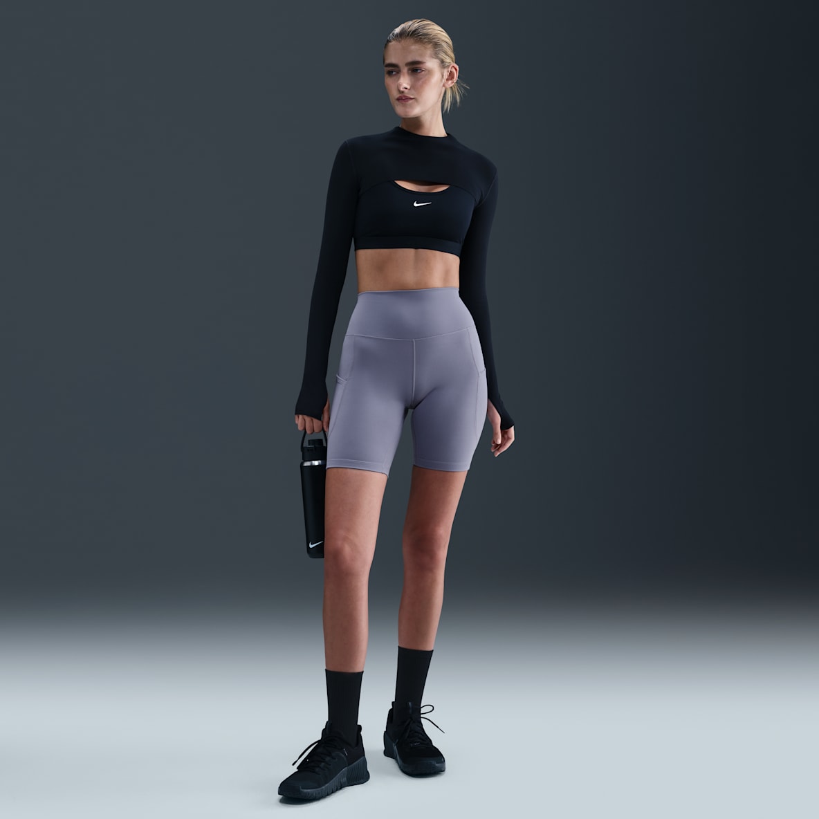 Nike One Women's High-Waisted 20.5cm (approx.) Biker Shorts with Pockets