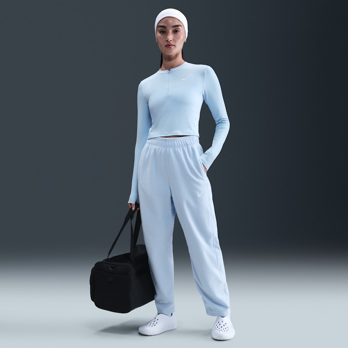 나이키 원 여성 써마 핏 미드라이즈 플리스 팬츠