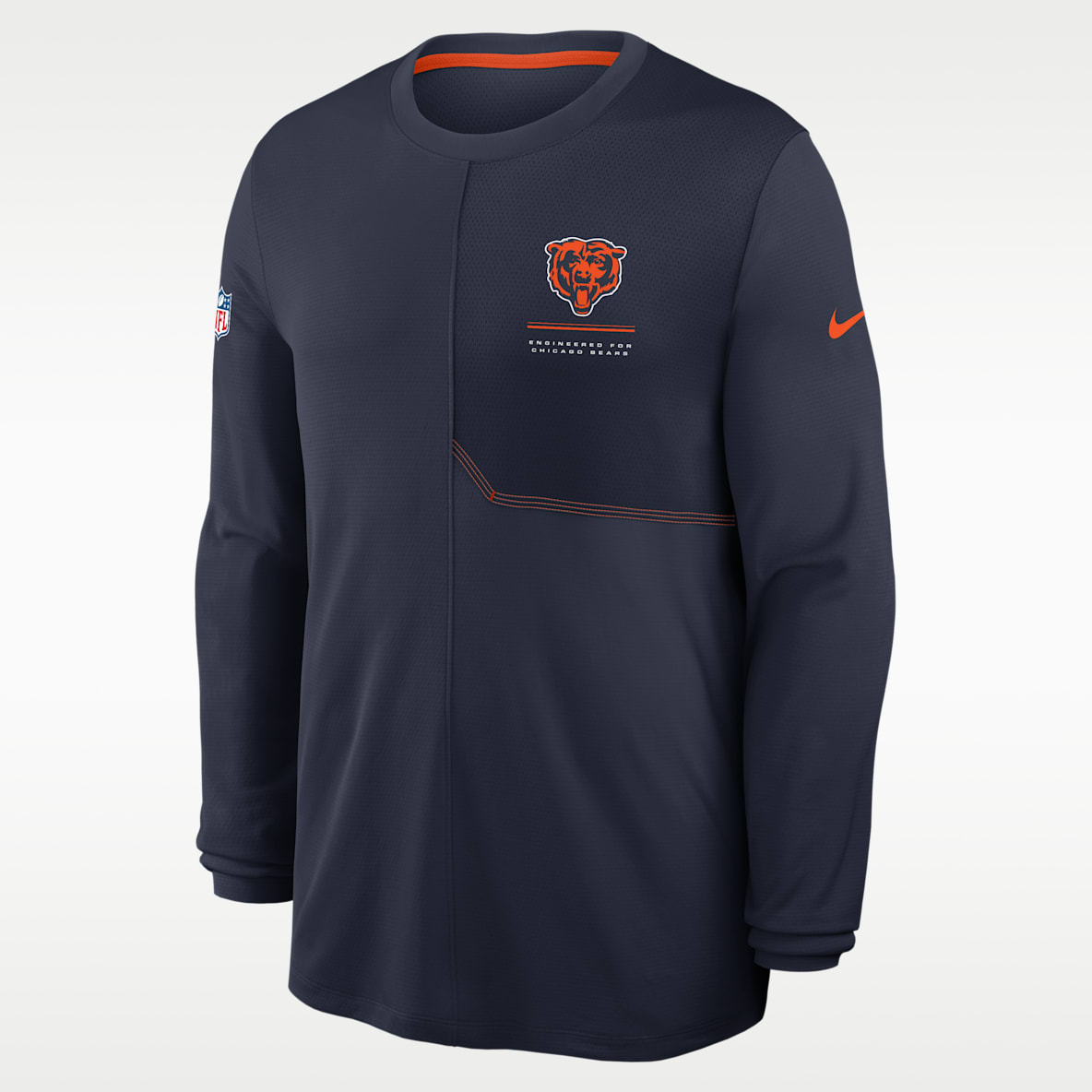 Chicago Bears Sideline Coach Men's Nike Dri-FIT NFL Long-Sleeve Top