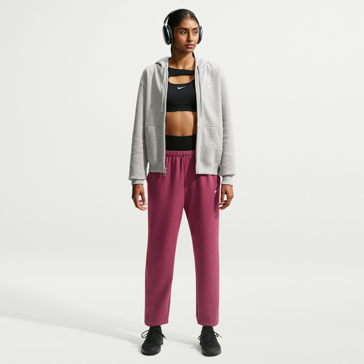 Nike Studio Fleece Sport Women's Dri-FIT Mid-Rise Pants