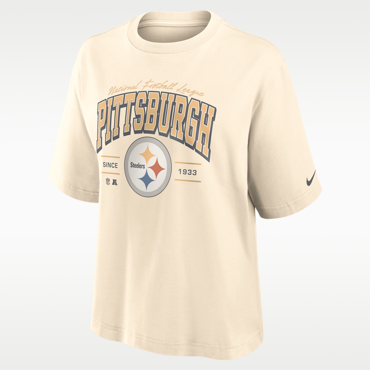 Pittsburgh Steelers Vintage Mod Boxy Women's Nike NFL T-Shirt