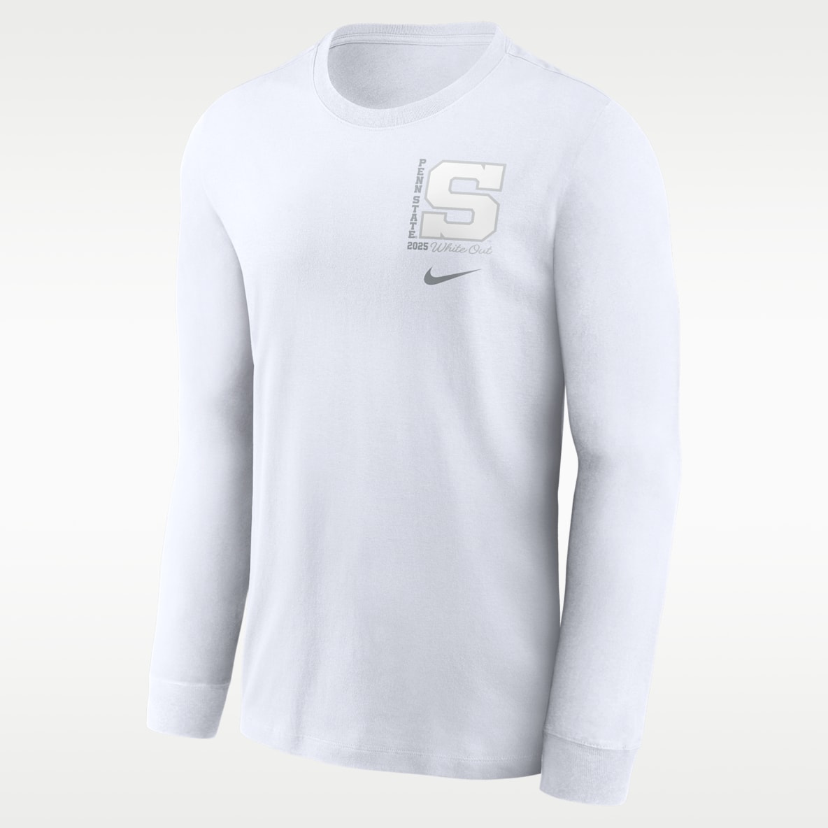 Penn State 2025 White Out Men's Nike College Long-Sleeve T-Shirt