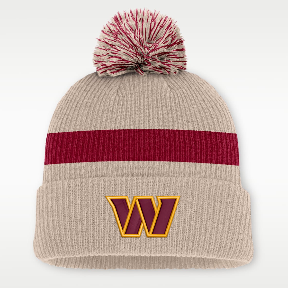 Washington Commanders Rewind Peak Men's Nike NFL Cuffed Pom Beanie