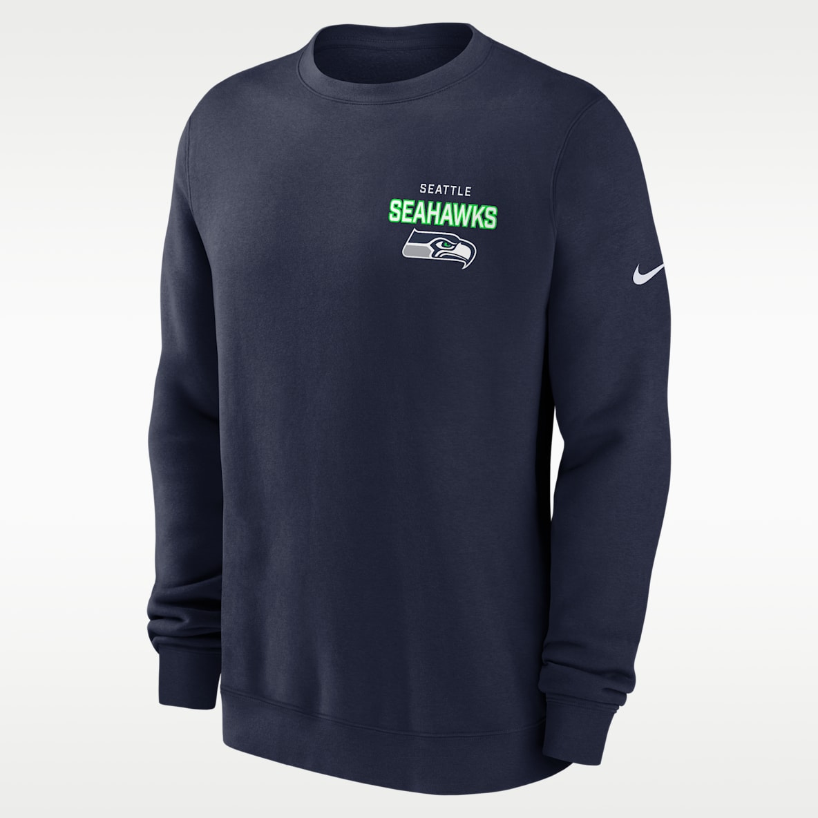 Seattle Seahawks Draw Block Club Men's Nike NFL Pullover Crew