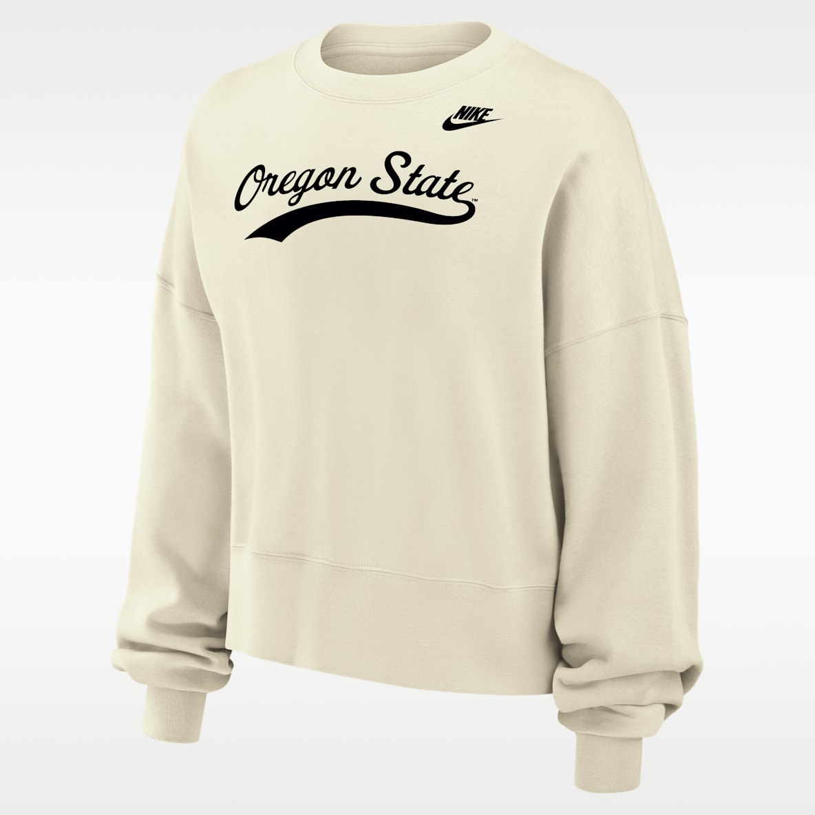 Oregon State Sudadera de cuello redondo universitaria Nike Phoenix de tejido Fleece para mujer
