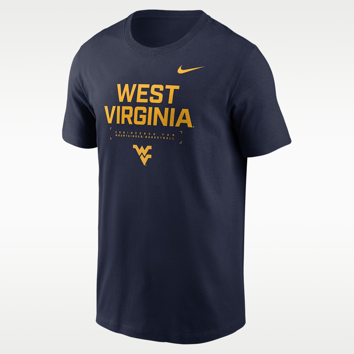 West Virginia Courtside Basketball Playera universitaria Nike Dri-FIT para hombre