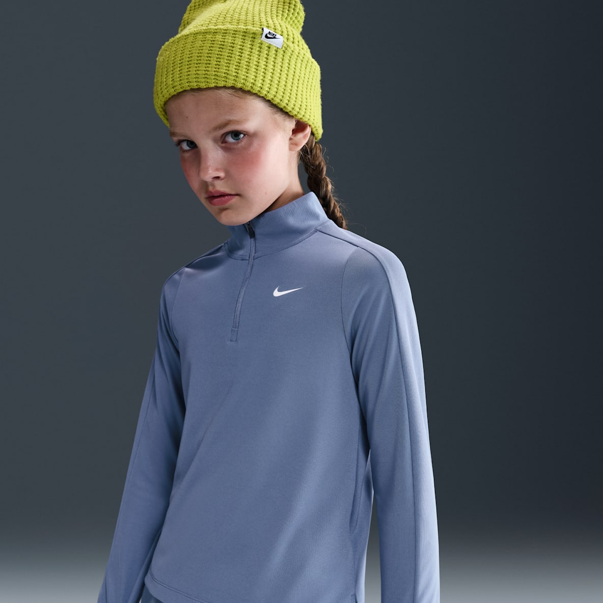 Nike Camisola de manga comprida com fecho a 1/4 Dri-FIT para rapariga