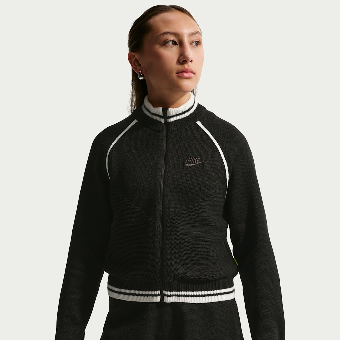 Nike Sportswear-kollektionen Træningsjakke med sweatshirtstof til større børn (piger)