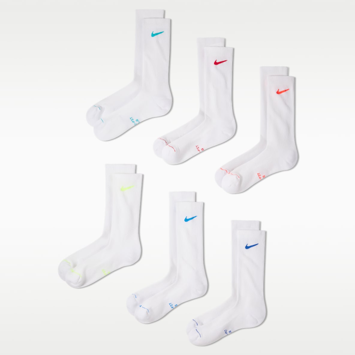 Nike Everyday Elevated Crew Socks (6 Pairs)