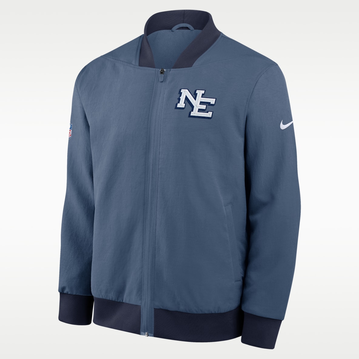 New England Patriots Rivalries Collection Sideline Men's Nike NFL Full-Zip Bomber Jacket