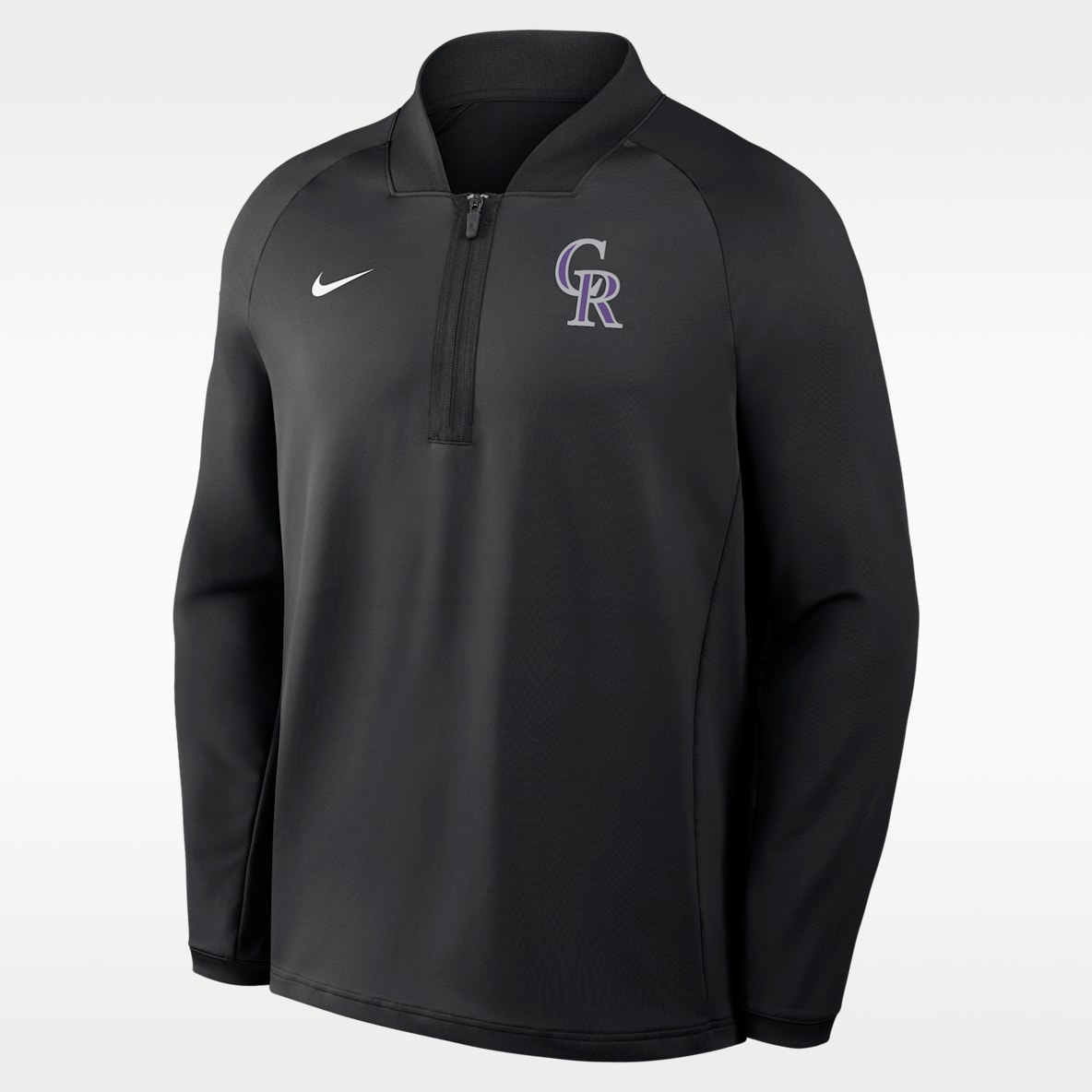 Colorado Rockies Authentic Collection Men's Nike Dri-FIT MLB 1/2-Zip Long-Sleeve Top