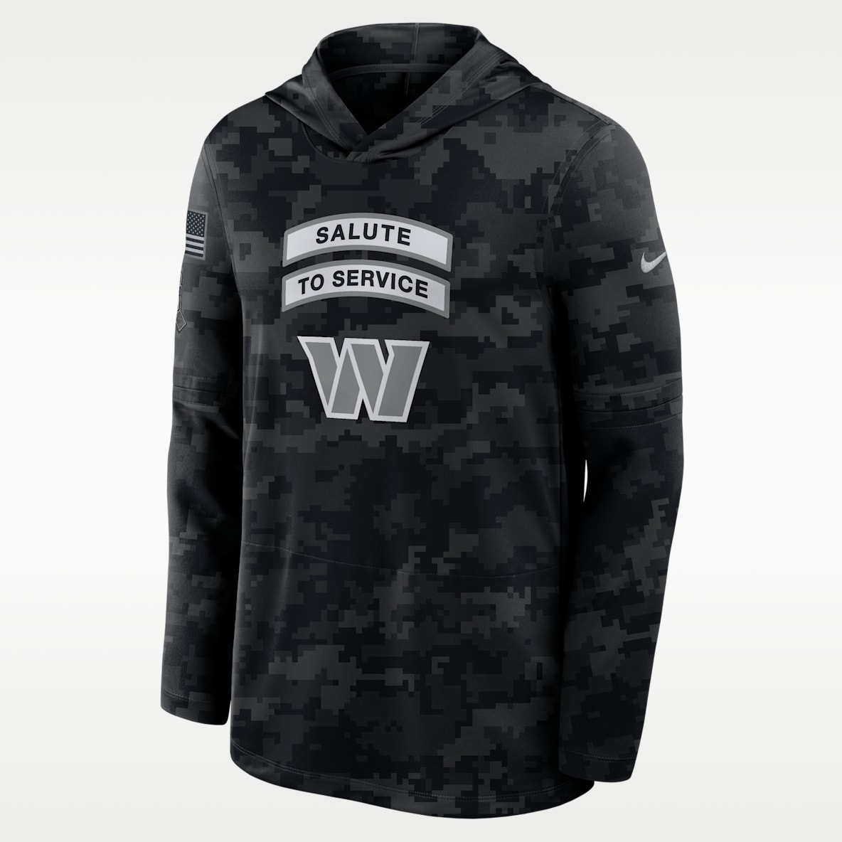 Washington Commanders Salute to Service Sideline Men's Nike Dri-FIT NFL Long-Sleeve Hooded Top