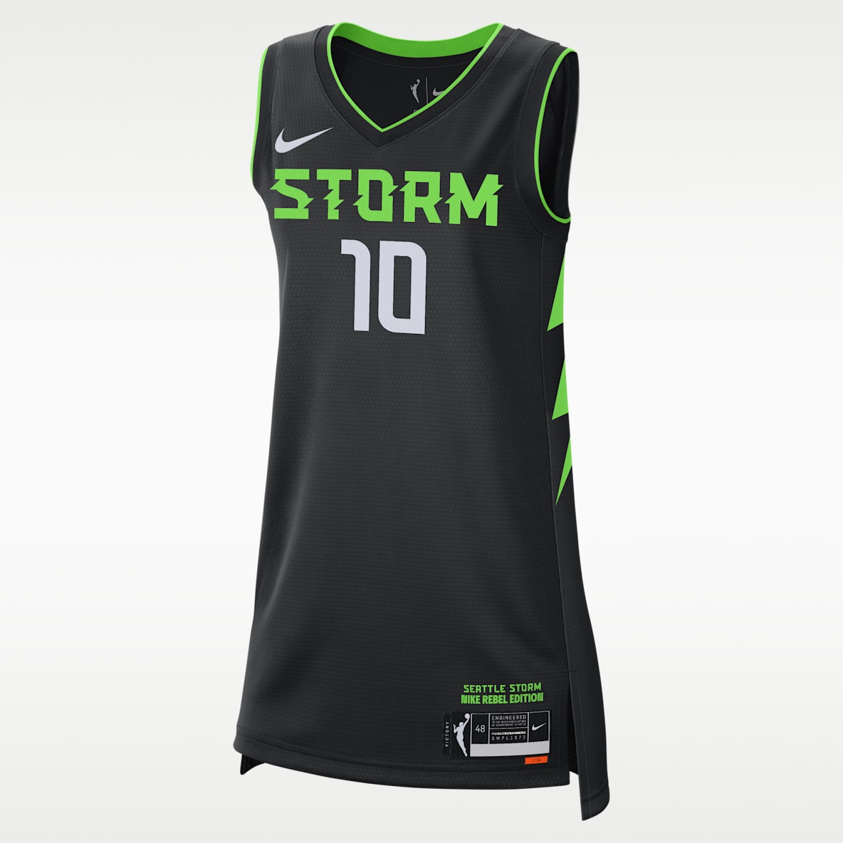 Sue Bird Seattle Storm 2024 Rebel Edition Jersey Nike Dri-FIT de la WNBA Victory