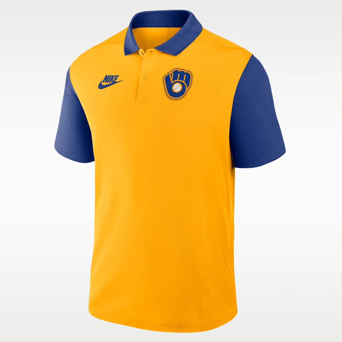 Milwaukee Brewers Cooperstown Victory Men's Nike Dri-FIT MLB Polo