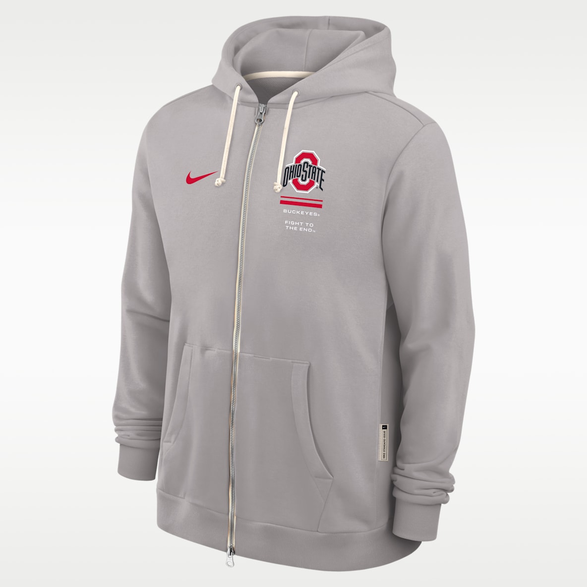 Ohio State Sideline Standard Issue Men's Nike Dri-FIT College Full-Zip Hoodie