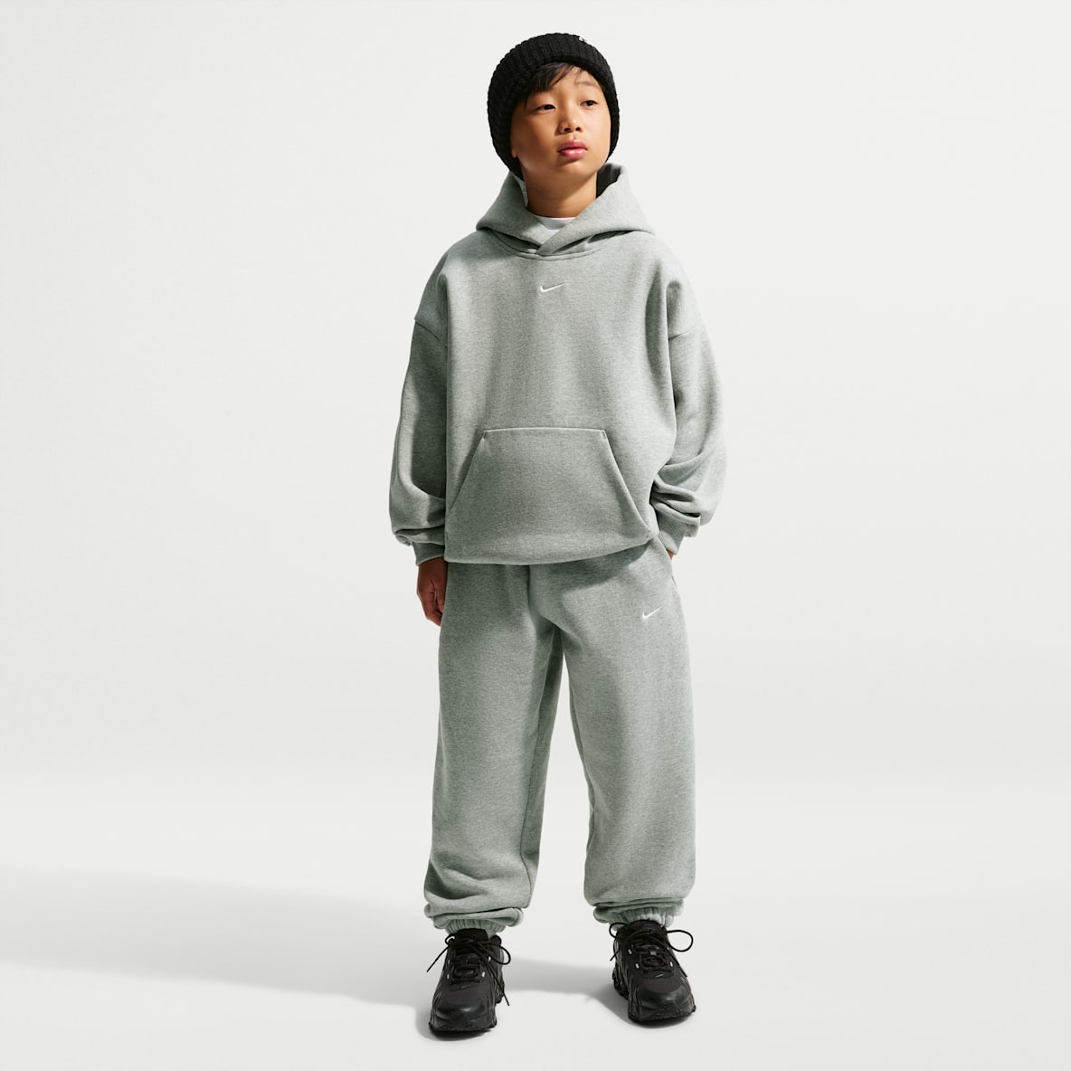 Nike Solo Swoosh Pantalon de basket à revers en tissu Fleece pour enfant