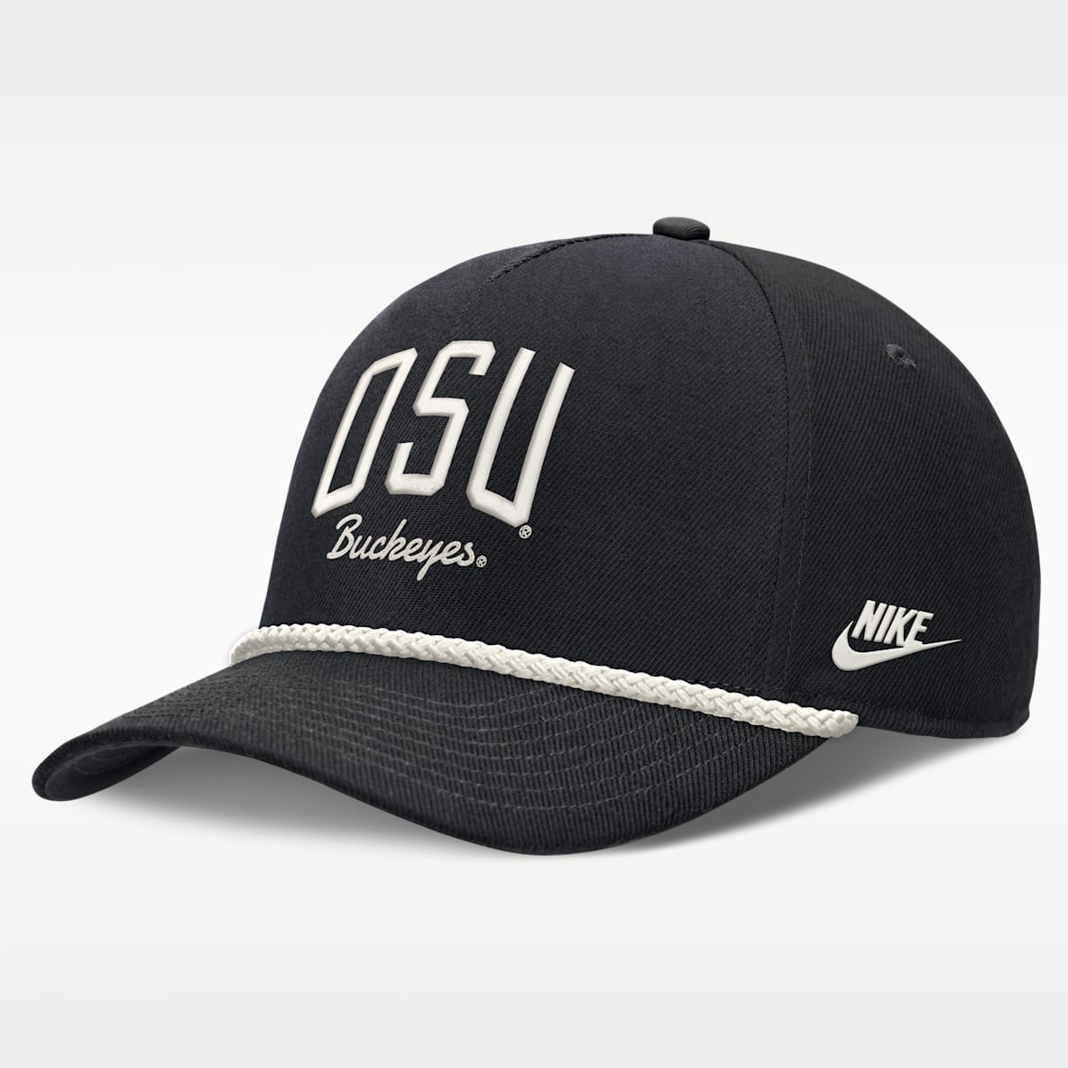 Ohio State Legacy Letter Rise Men's Nike Dri-FIT College A-Frame Adjustable Hat
