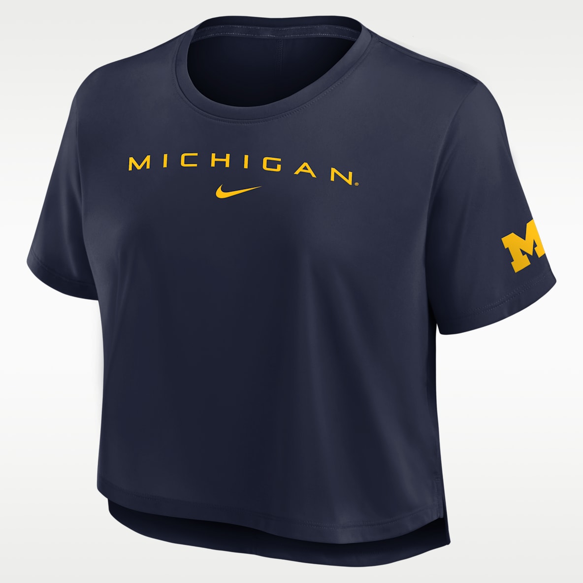 Michigan Premium Performance Women's Nike Dri-FIT Cropped Top