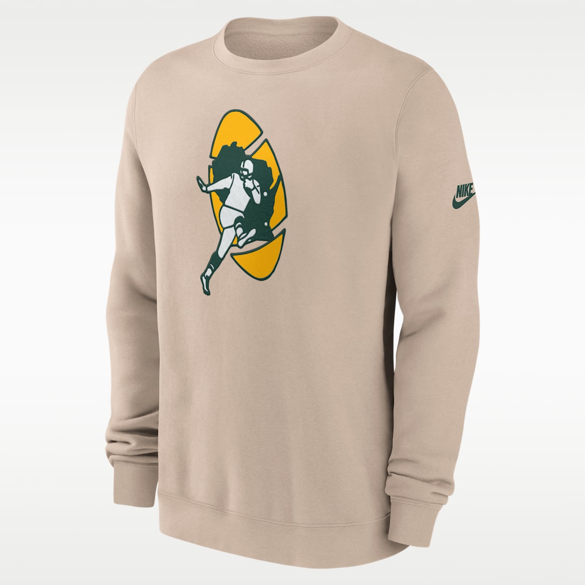 Green Bay Packers Rewind Club Sudadera de cuello redondo sin cierre Nike de la NFL para hombre
