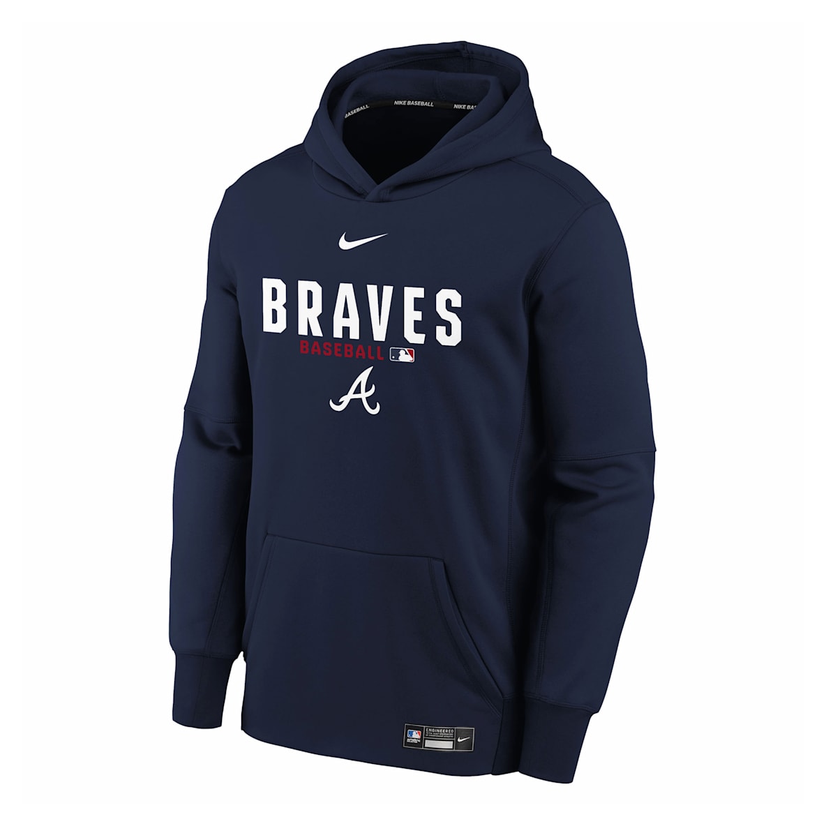 Atlanta Braves Authentic Collection Big Kid's Therma-FIT MLB Hoodie